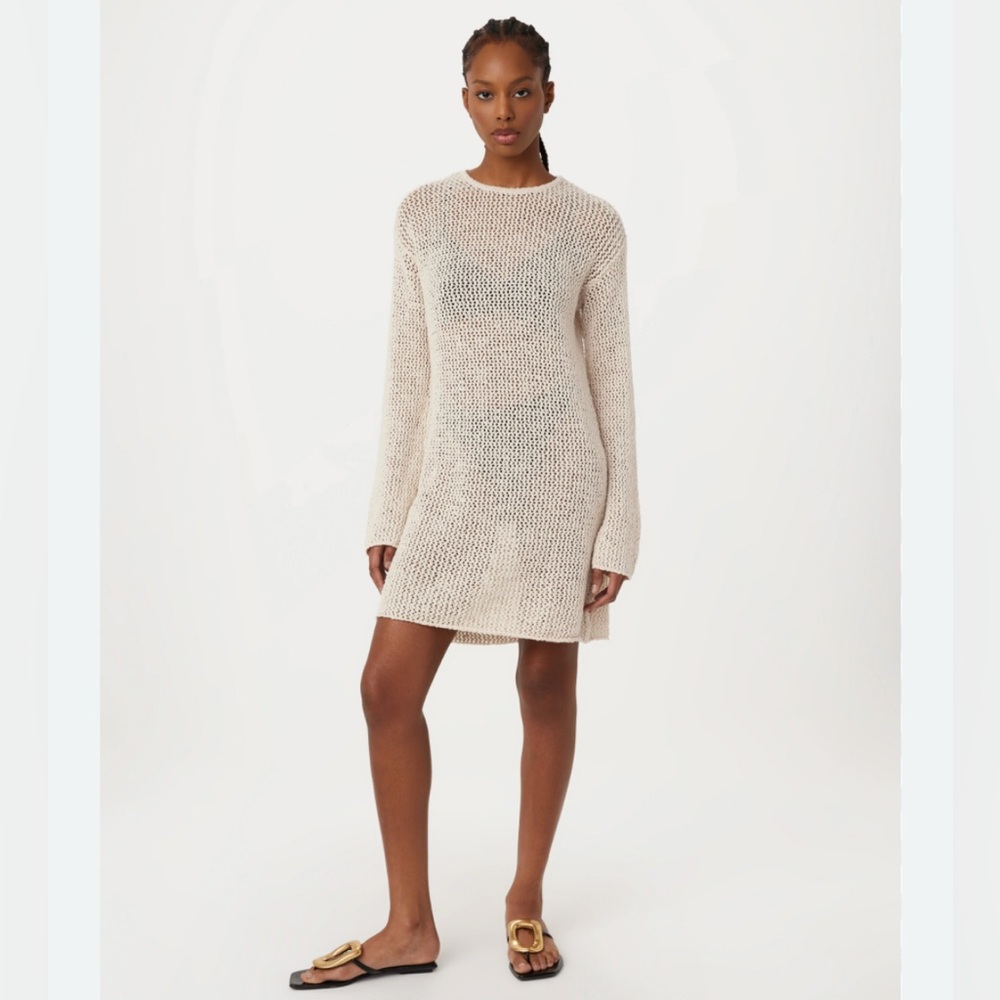 NWT - Perfect Beach Cover Up - Frank & Oak - Sweater Dress - Oatmeal - size sm
